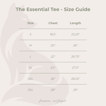 The Essential Tee By Foxie Moxie