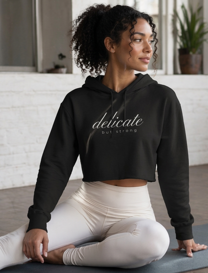 The Delicate Crop Hoodie by Foxie Moxie
